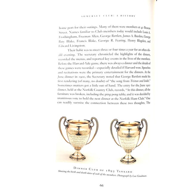 "Somerset Club a History 1852-2002" 2002 Schmid, Paul A. III For Sale - Image 9 of 18