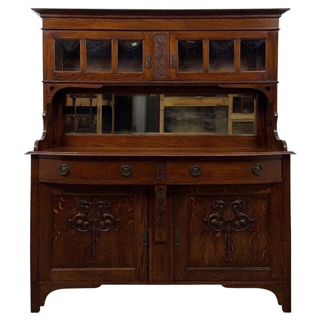 20th Century Arts and Crafts English Oak Sideboard, 1890s For Sale - Image 14 of 14