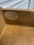 Baker Furniture Wood Sofa Console Entry Table on Casters With Glass Top and Drawers For Sale - Image 10 of 10