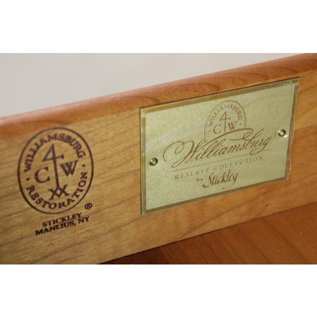 Pair Stickley Colonial Williamsburg Mahogany Bachelor Chests For Sale - Image 18 of 18