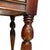 Brown Antique Mahogany Inlaid Writing Desk W/ Glass Top - Excellent Condition For Sale - Image 8 of 12