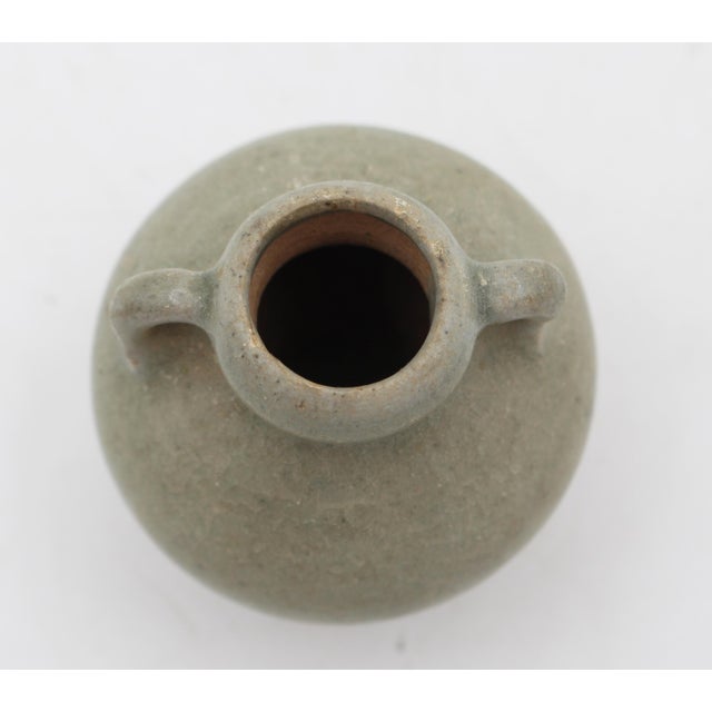 Ceramic 15th Century Thai Sawankhalok Celadon Glazed Pottery Jarlet For Sale - Image 7 of 7