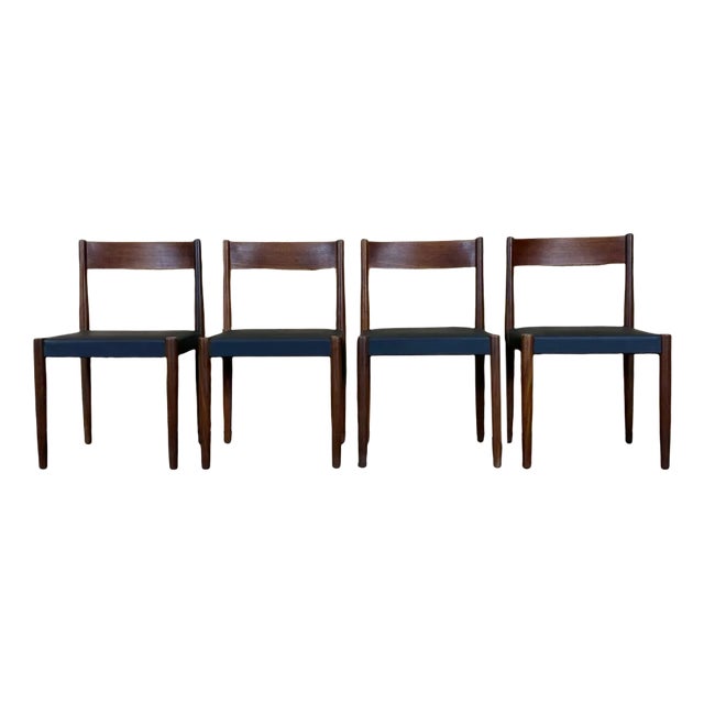 Teak Dining Chairs by Poul M. Volther for Frem Røjle, Set of 4 For Sale