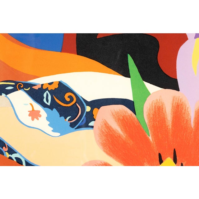 Orange Tom Wesselmann Lulu Signed 1982 Contemporary Color Screenprint on Paper 206/250 For Sale - Image 8 of 8