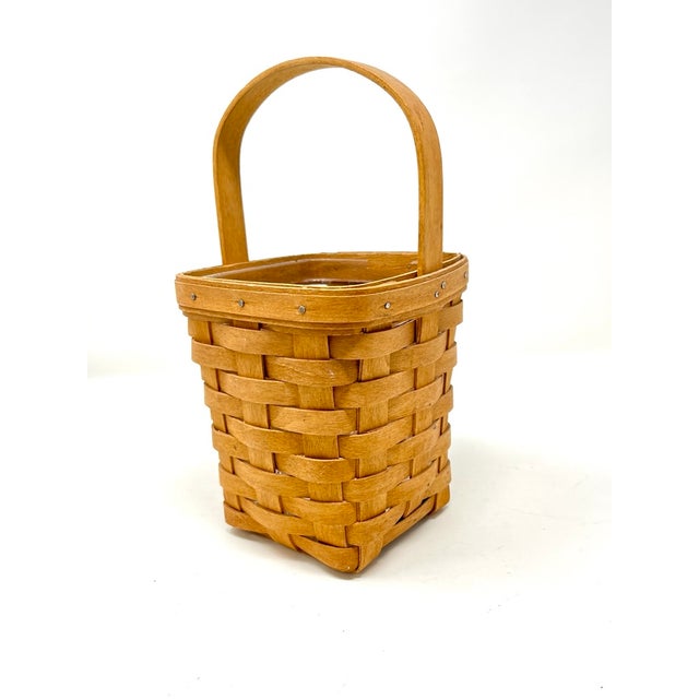 20th Century Longaberger Basket With Original Insert and Paperwork