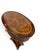 Late 20th Century Vintage Maitland-Smith Burl Walnut Lyre Accent Table For Sale - Image 5 of 9