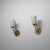 1950s Vintage Italian Sconces in Brass with Green Lacquered Steel and Opaline Glass, 1950s, Set of 2 For Sale - Image 5 of 9
