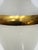 Glass Large Itallian Mid-Century Opaline Glass Vase With Gilt Accents For Sale - Image 7 of 10