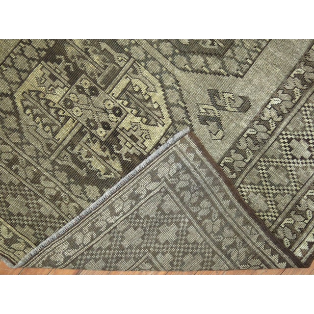 Zabihi Collection Vintage Ersari Tribal Room Size Rug in Gray and Brown For Sale - Image 13 of 18