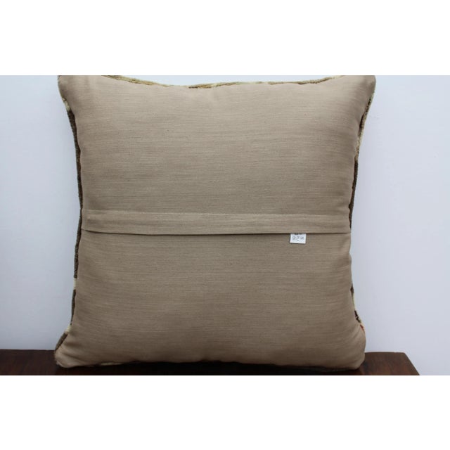 Turkish Kilim Decorative Pillow Cover - 17.5"x17.5" For Sale - Image 9 of 10