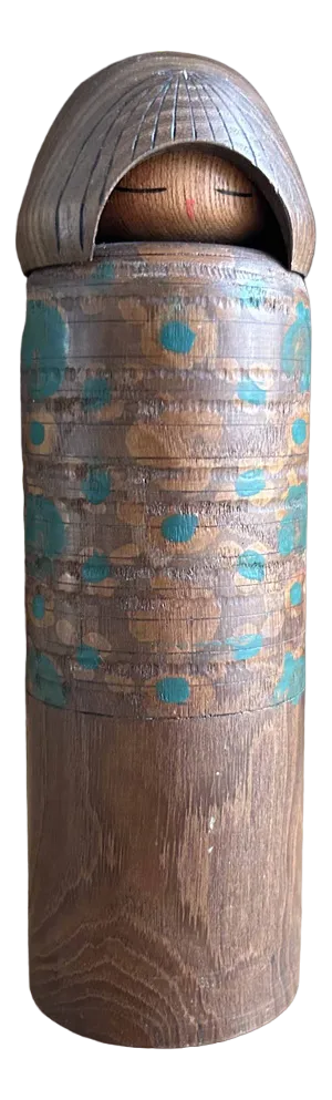 Vintage Kokeshi Doll by Miyajima Muhitsu, Japan