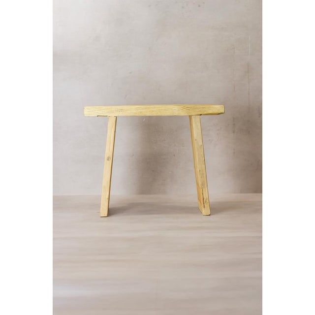 A one-off rustic stool, hand-finished from reclaimed elm aged 80–100 years. Every piece carries its own grain, tone and...