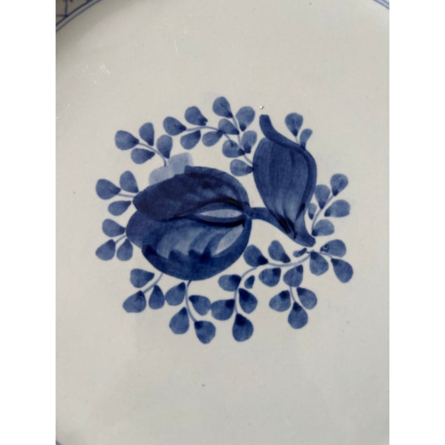Mid-Century Modern Mid 20th Century Royal Copenhagen Tranquebar Blue Faience Cabaret Set - 9 PCS For Sale - Image 3 of 8