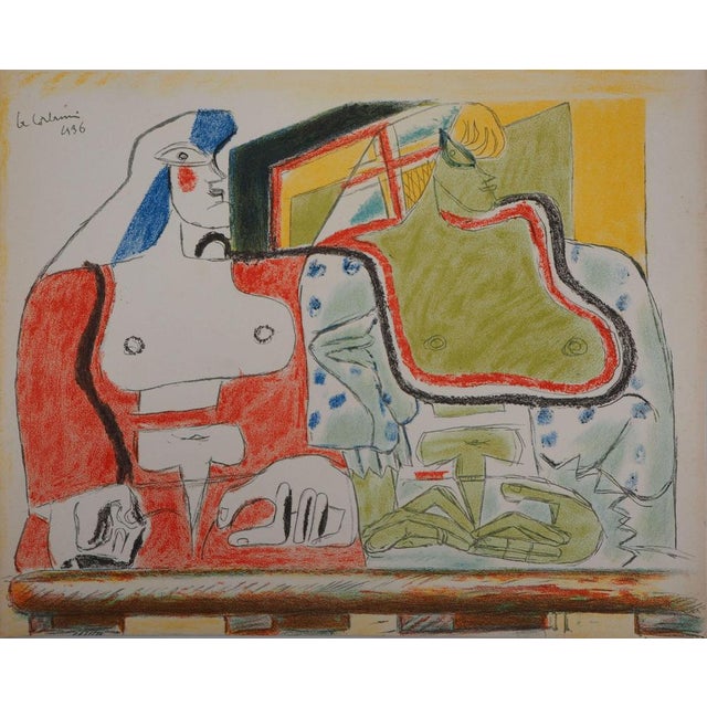 Le Corbusier, Two Spaniards on the Balcony, 1938, Original Lithograph For Sale - Image 6 of 6