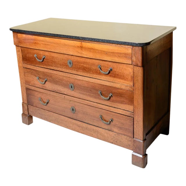 Louis Phillipe Style Walnut Commode For Sale