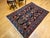 Antique Malayer Rug, Hand-Knotted Wool, Geometric Pattern, 5x7, Navy and Green For Sale In Chicago - Image 6 of 16