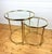 Vintage Nesting Tables in Brass and Glass, 1970s, Set of 2 For Sale - Image 11 of 14