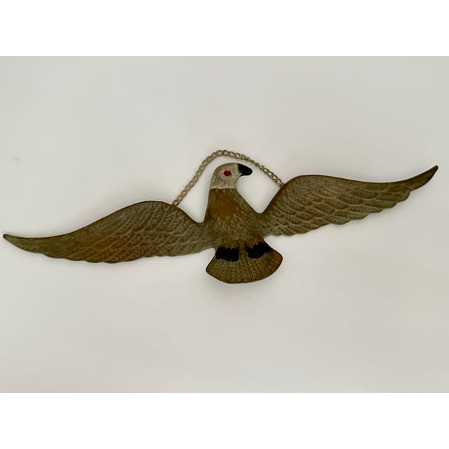 Mid 20th Century Vintage Mid 20th Century Metal Eagle Wall Decor For Sale - Image 5 of 10