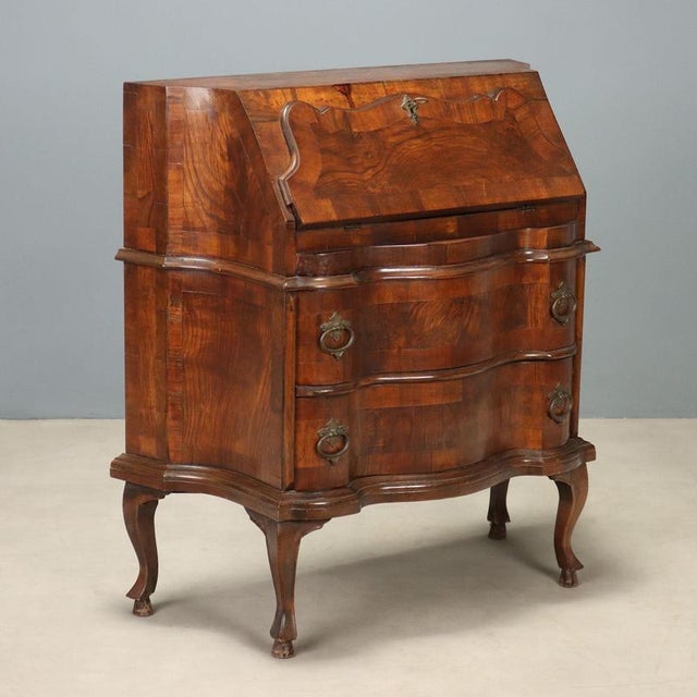 Antique Flap Cabinet with Drawers, Italy For Sale - Image 13 of 13