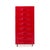 Raymond Loewy for Doubinsky Frères DF 2000 Mid Century Red Fiberglass Valet Cabinet This cabinet measures: 19.75 wide x 21...
