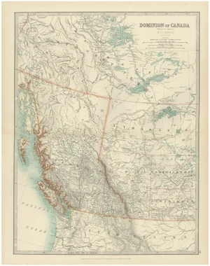 Engraved Map by Johnston, 1903