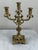 Metal Antique Pair Late 19th Century Brass Three Light Candelabra For Sale - Image 7 of 11