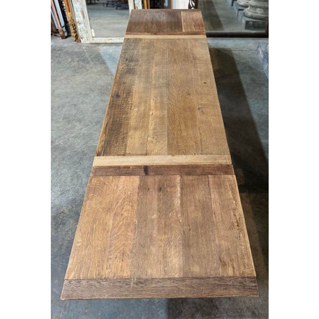 Oak Farmhouse Dining Table, 1920s For Sale - Image 14 of 18