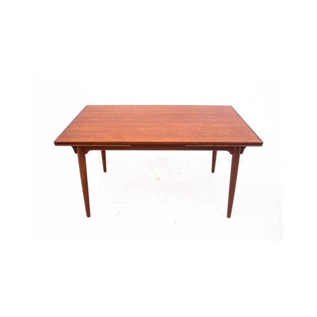 Mid-Century Modern Vintage Danish Teak Dining Table, 1960s For Sale - Image 3 of 10