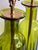Mid-Century Modern Large Pair Blenko Mid Century Olive-Green Ribbed Vases Now as Lamps For Sale - Image 3 of 7