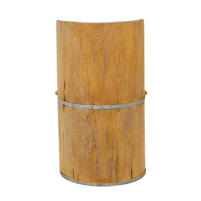 Mid-Century Pine Trunk Hall Seat, 1950s For Sale - Image 6 of 9