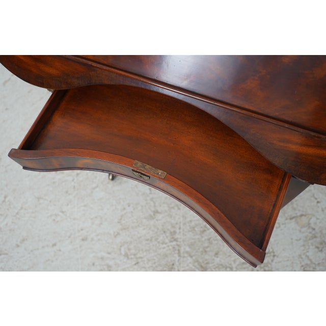 2010s Theodore Alexander Kidney Mahogany Desk For Sale - Image 5 of 18