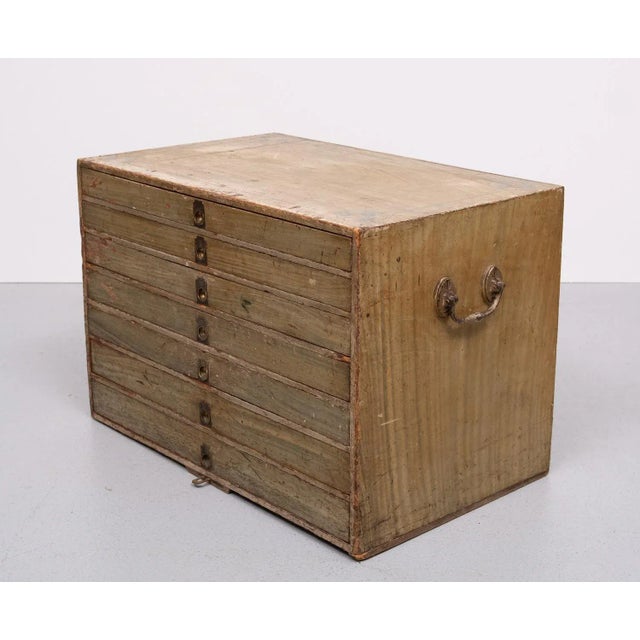 19 Century Works Men Chest with Drawers, 1890s For Sale - Image 10 of 10