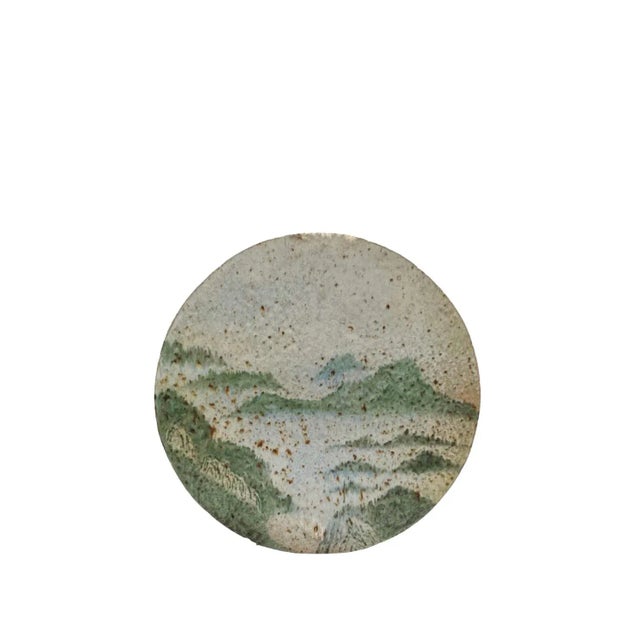 1980s Pierre Devie, Mid-Century Modern Green Ceramic Solifleur Vase, France 1980 For Sale - Image 5 of 12