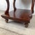 Brown Vintage Classical Revival Upholstered Footstool With Scroll Base For Sale - Image 8 of 12