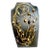 Early MCM Jewelry Bohemia Glass Lampwork, Early Mold Amber Glass and Sommerso Foil Glass. For Sale