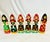 Vintage Home is pleased to offer this set of Russian Christmas Ornaments. They are both hand-carved wood and enamel...