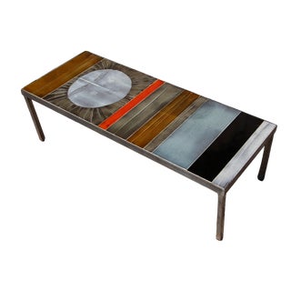 Ceramic Sun Model Coffee Table by Roger Capron, 1960s For Sale