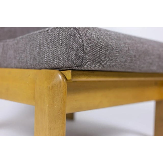 Wood Beech & Fabric Armchairs, 1960s For Sale - Image 7 of 14
