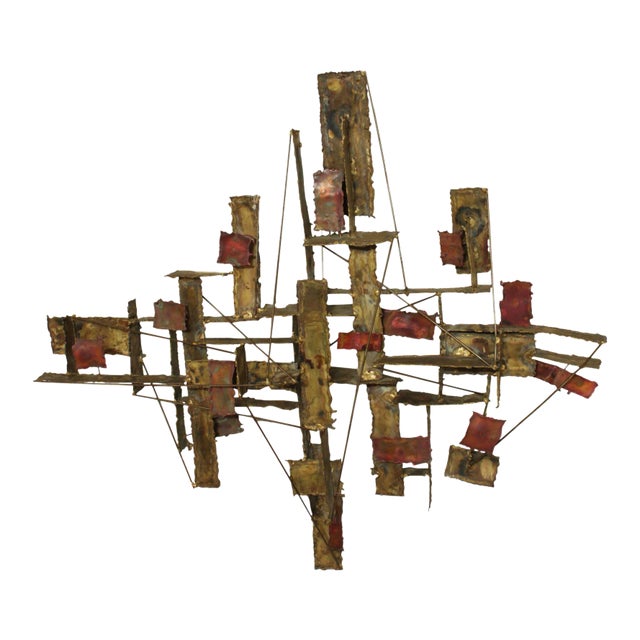 Silas Seandel Large Brutalist Wall Sculpture For Sale