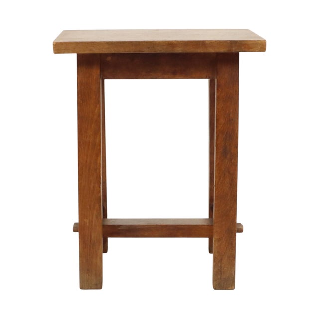 Wood Rustic Wooden Stool, Southern France, 1950s For Sale - Image 7 of 18