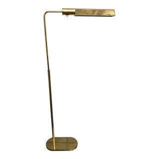 Mid 20th Century Mid Century Modern Brass Frame Floor Lamp For Sale
