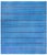 Doris Leslie Blau Mid-Century Indian Dhurrie Light Blue Flatweave Cotton Carpet For Sale