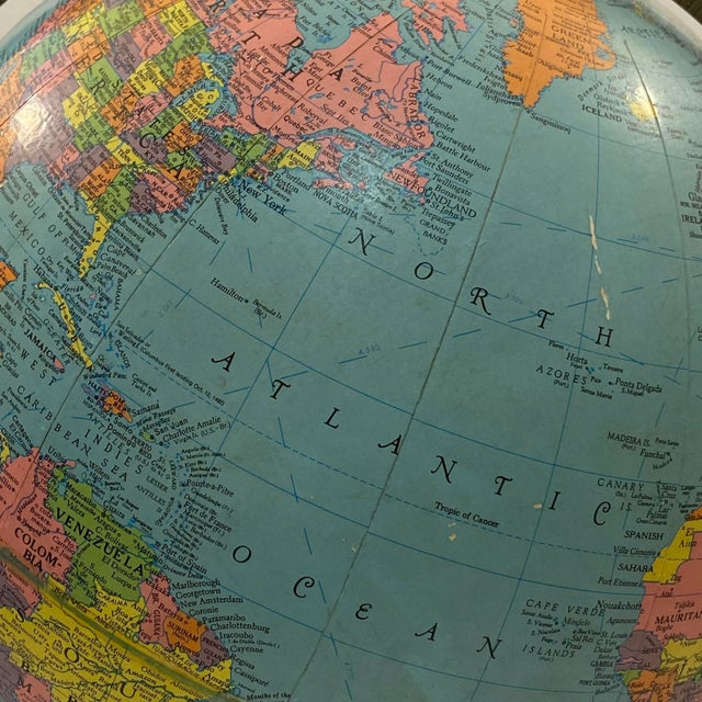 1961 Mid Century Repogle Reference Globe For Sale - Image 10 of 12