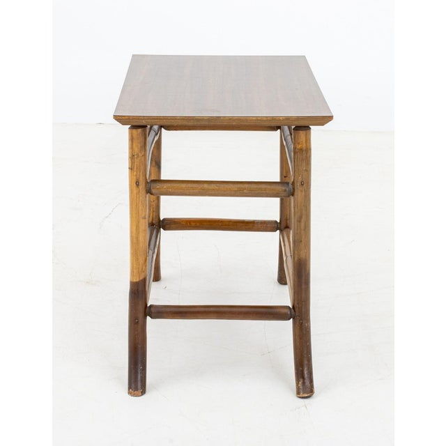 Ficks Reed Aesthetic Movement Style Faux Bamboo Side Table For Sale - Image 4 of 5