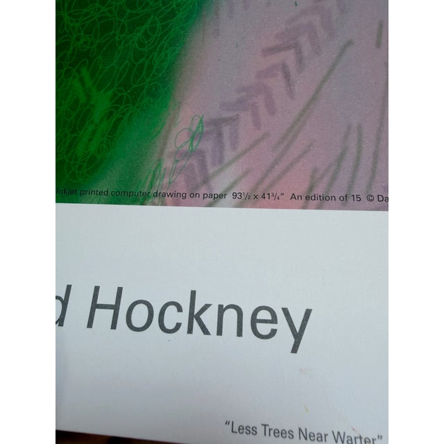 David Hockney, Less Trees Near Warter 2009, copyright David Hockney, Printed in UK