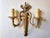 Pair of gilt bronze wall sconces in the Transition/Louis XVI style, 19th century Height 30 cm Width 27 cm Depth 11.5 cm...