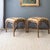 Pair of McGuire Style Chinoiserie Bamboo Stools or Ottomans With Tufted Cushions. For Sale - Image 6 of 18