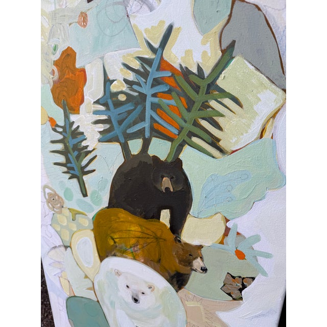 “Ursus Over Under” Bear Trio Painting LWren Walraven For Sale - Image 15 of 15