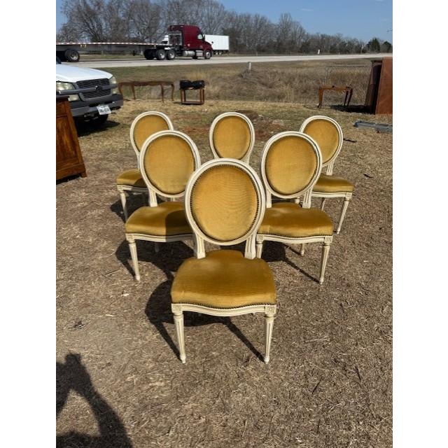 French 19th Century Louis XVl Dining Chairs - Set of 6 For Sale - Image 9 of 15