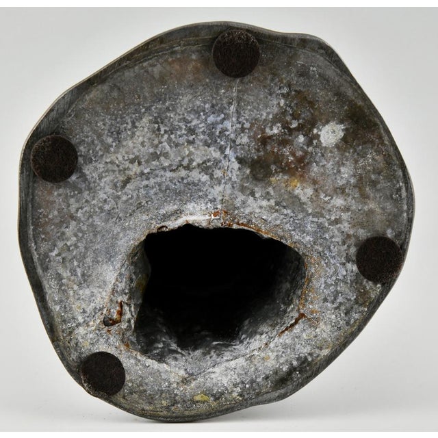 Gray Matte, Lady with Casket, 1900s, Pewter For Sale - Image 8 of 10